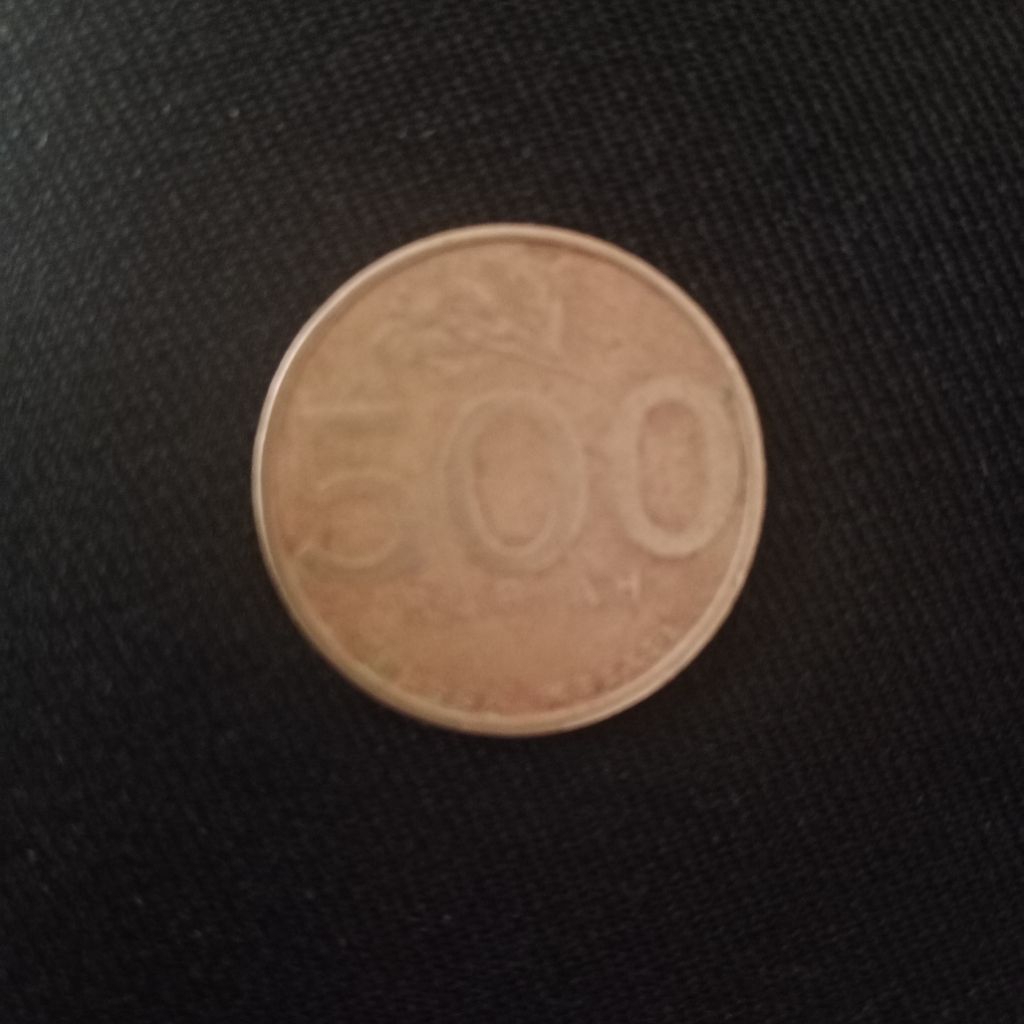 Koin Logam Kuning 500 rupiah