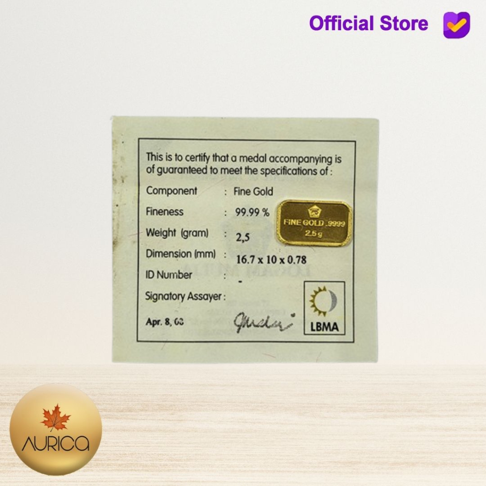 Logam Mulia Antam Retro Tidur - 2.5GRAM