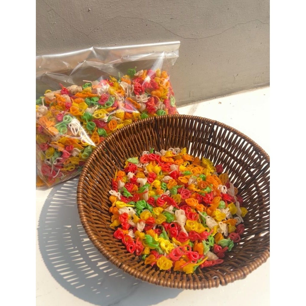 

Kerupuk Keong Warna Camilan Seblak Goreng Termurah