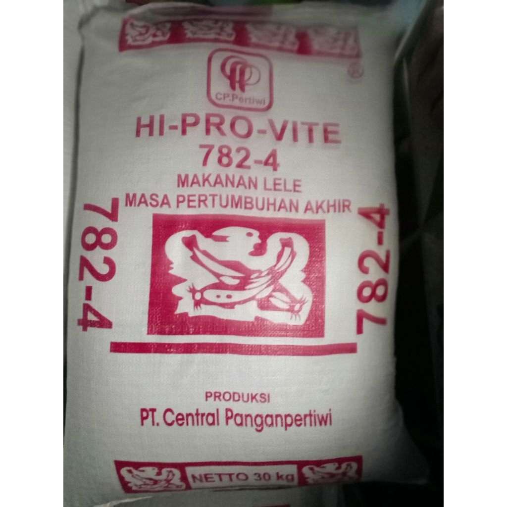 PELET IKAN 782-4 HIPROVITE 1 SAK ISI 30 KG