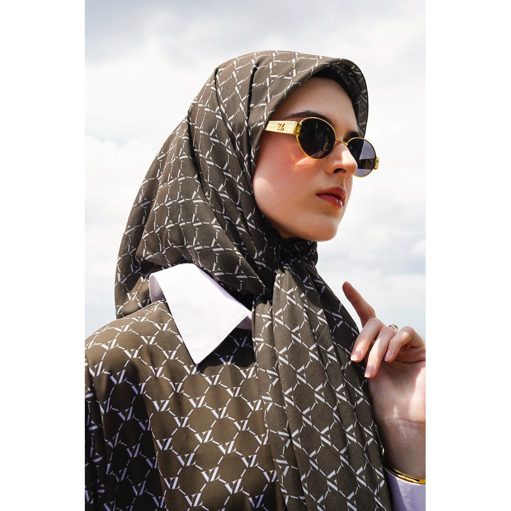 VZ Vivere Scarf by Vivi Zubedi [Hijab Motif Monogram Segi Empat]