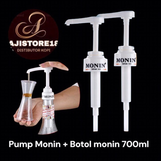 

Pump Monin Syrup + Botol Monin Kosong 700ml