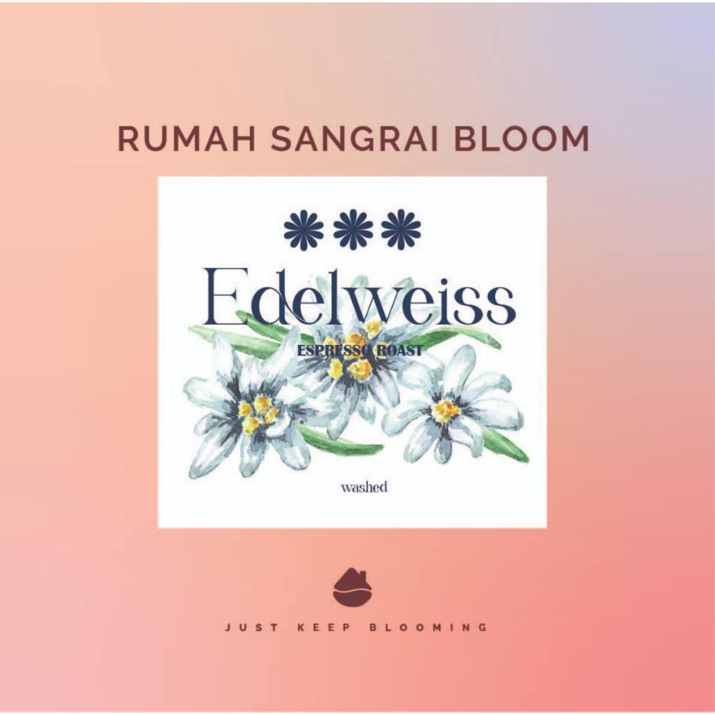 

EDELWEISS FULL ARABICA ESPRESSO BLEND | biji kopi filter arabika SPECIALITY RUMAH SANGRAI BLOOM