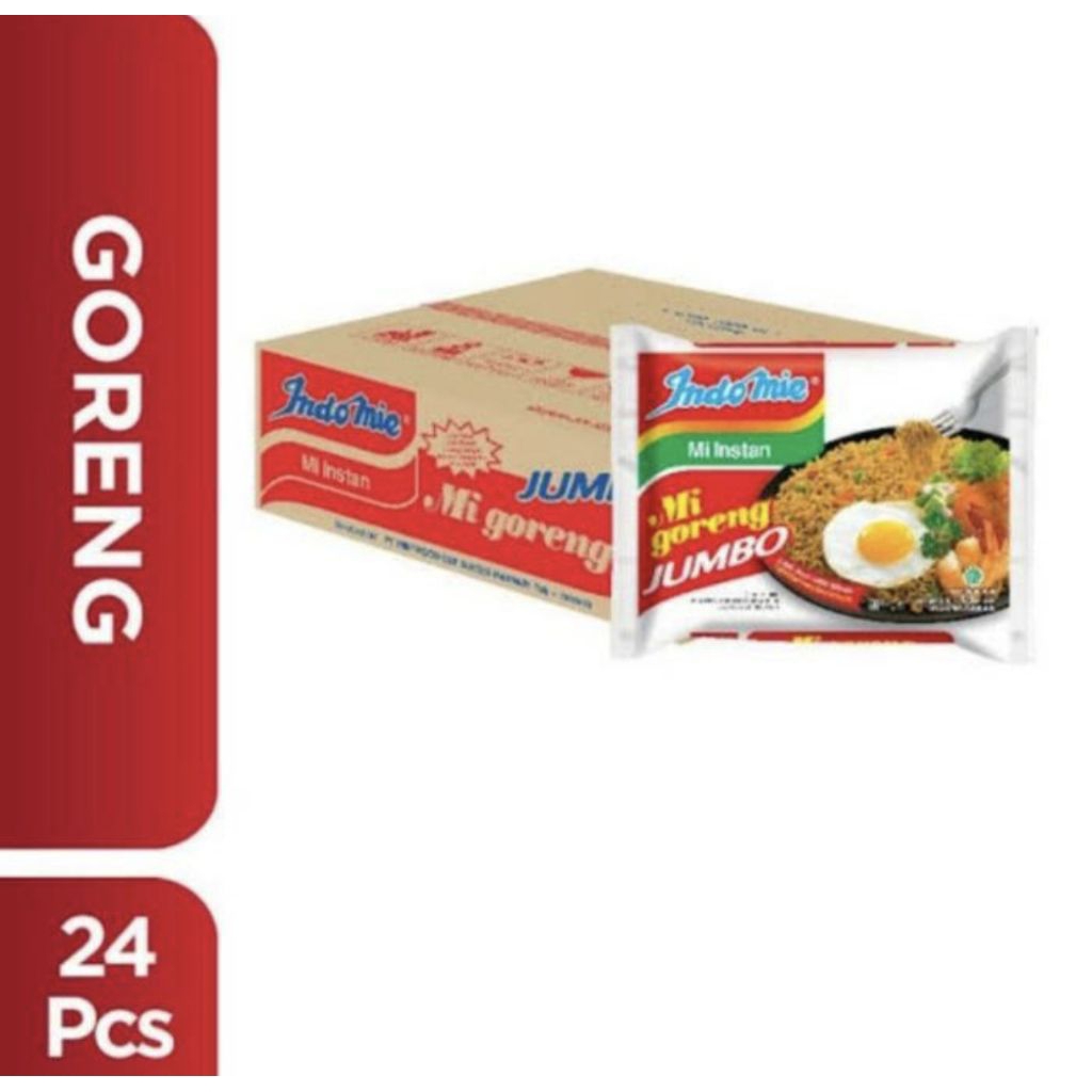 

Indomie goreng jumbo 1 dus ( 24 pcs )