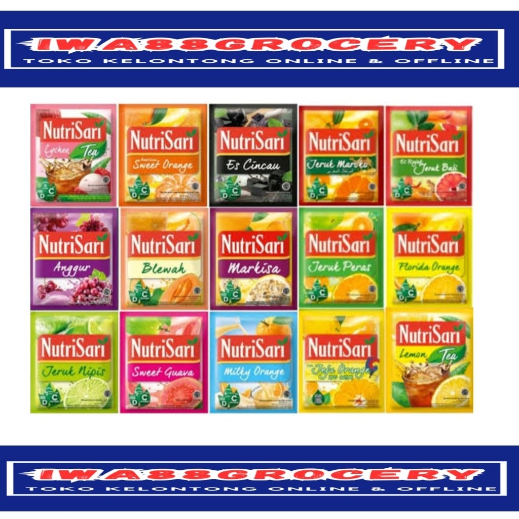 

Nutrisari minuman serbuk rasa buah 10 sachet
