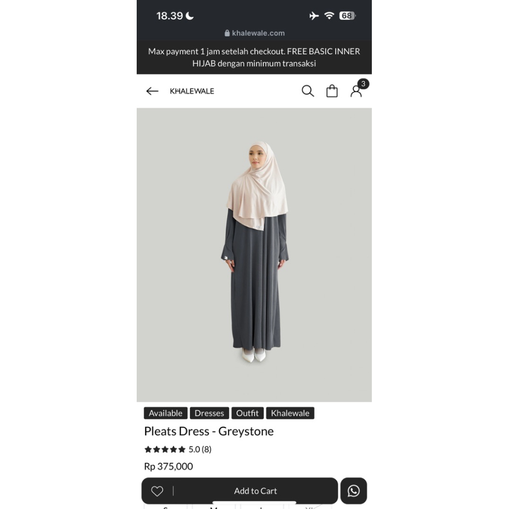 Pleats Dress Khalewale