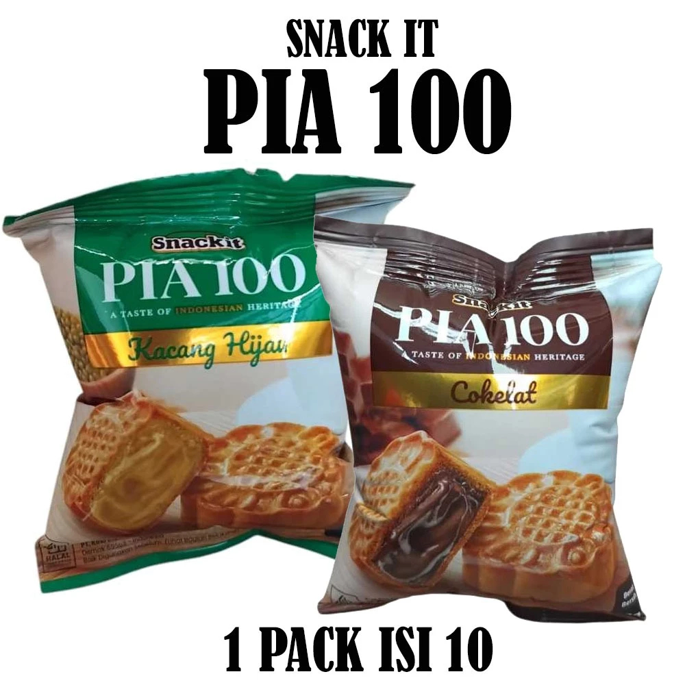 

Snackit Kue Pia 100 1 Renceng isi 10 Sachet rasa | Snackit Pia 100 Murah Promo