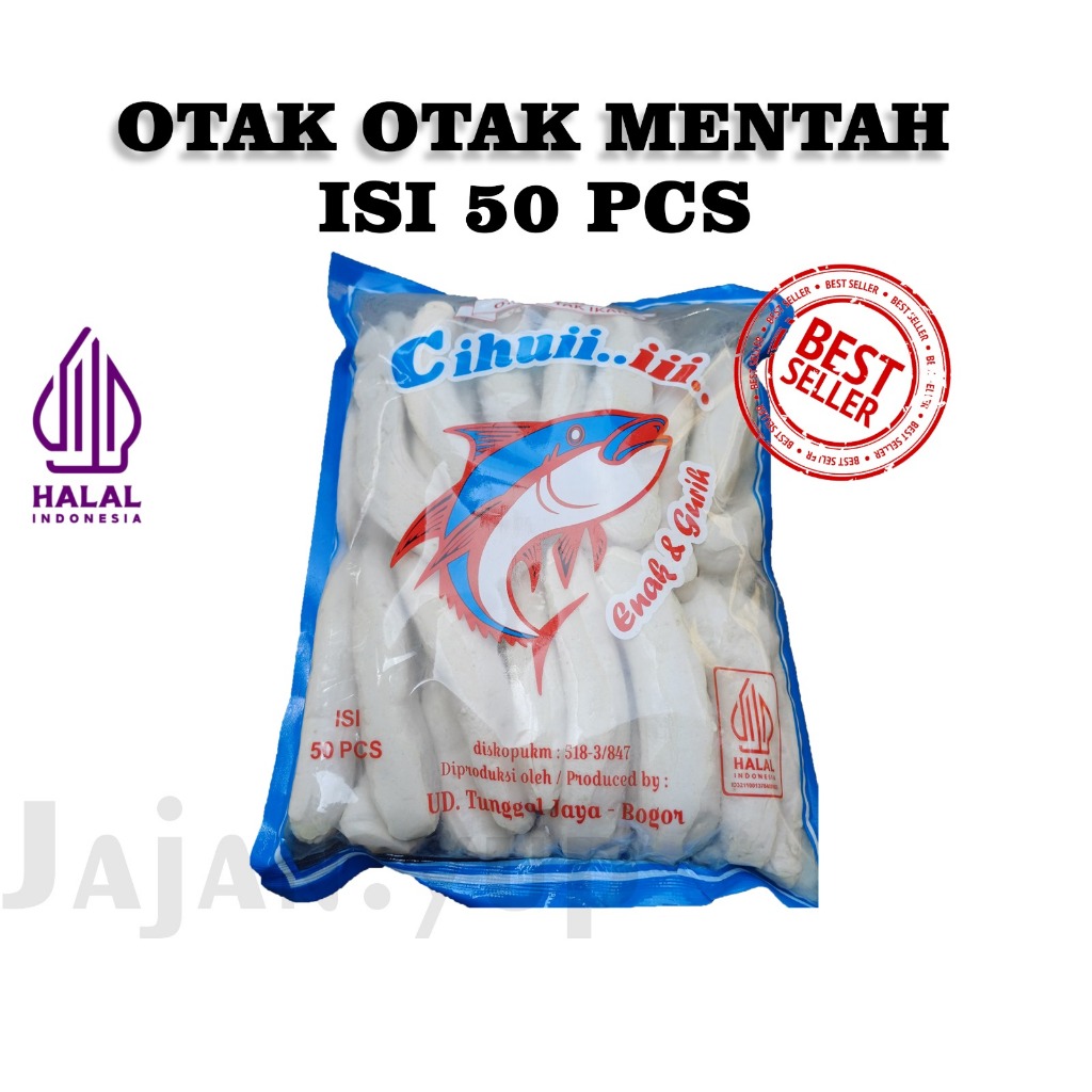 

OTAK-OTAK CIHUIII IKAN FRESH ISI 50pcs CIHUIIIII OTAK-OTAK MENTAH FROZEN FOOD HALAL 100% ORIGINAL