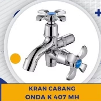 KRAN CABANG 2 ONDA BAHAN KUNINGAN AWET DAN KUAT
