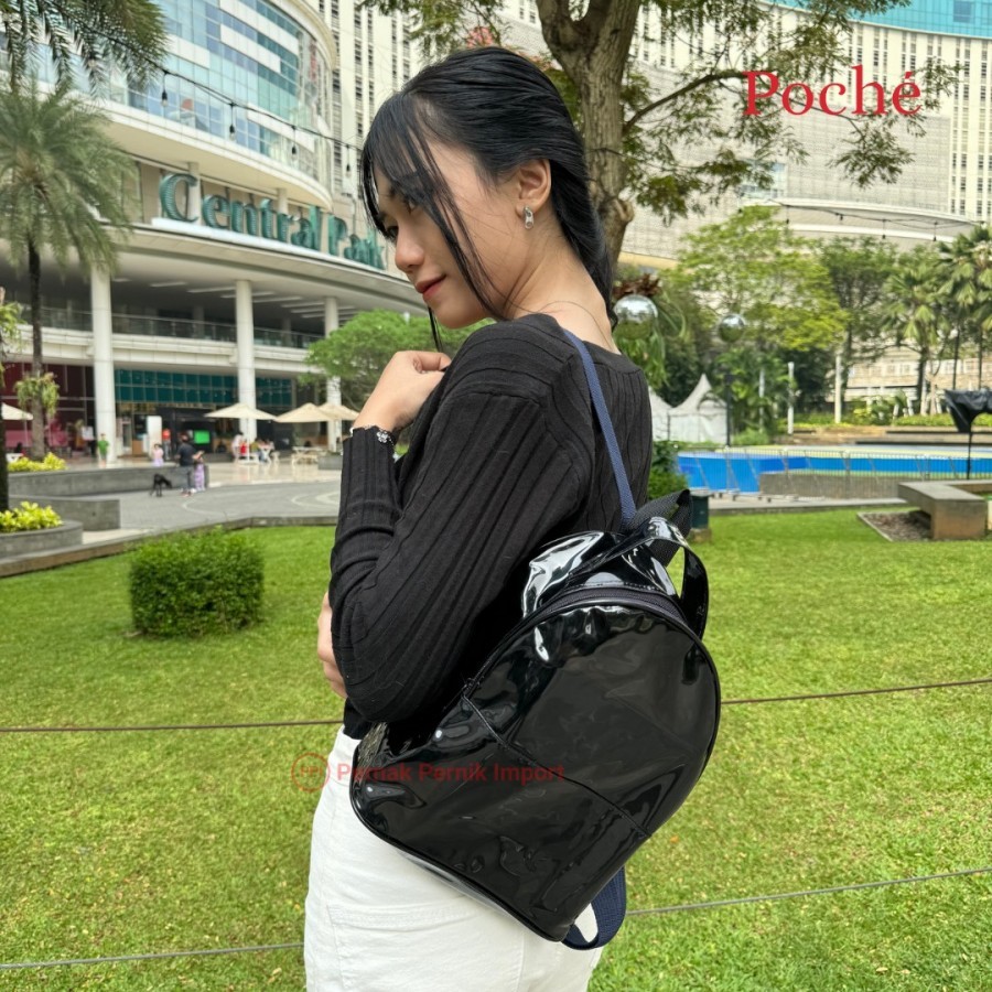 Mini Backpack Transparan PVC | Tas Ransel Mika Stylish Anti Air | Tas Sekolah Remaja • Travel • Kons