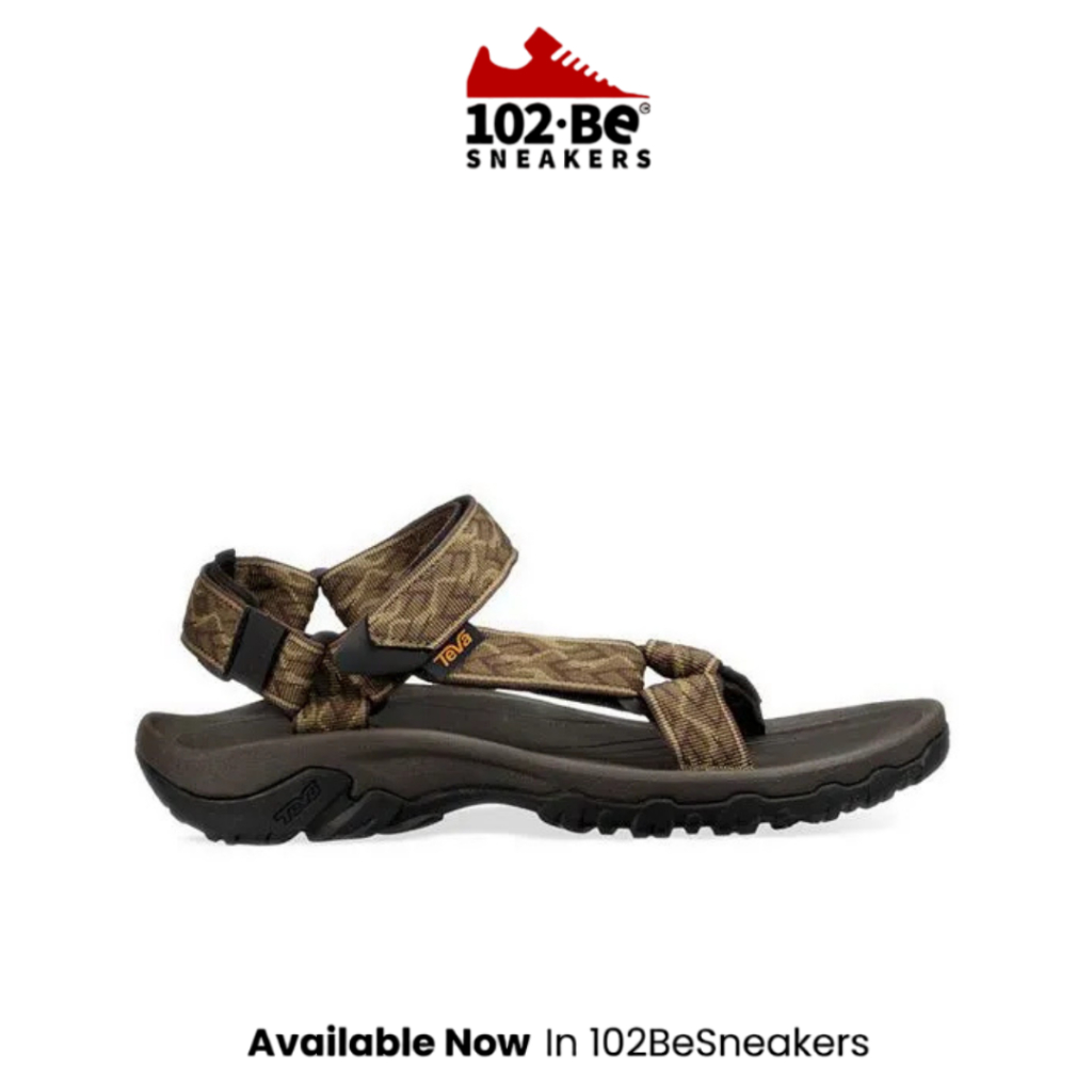 Sepatu Sandal Teva Hurricane 4 Men's Walking Sandals - Wavy Trail Navy