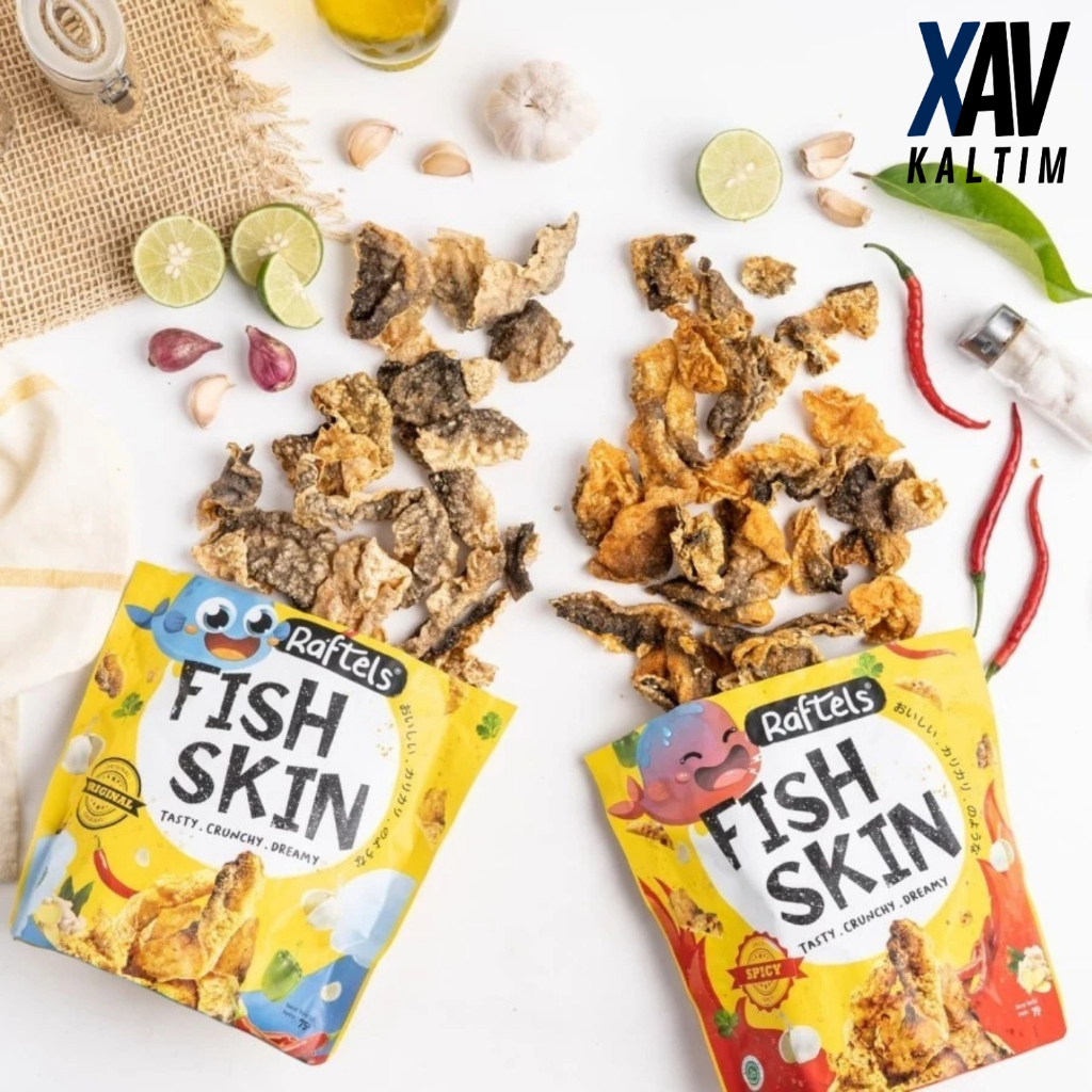 

FISH SKIN RAFTELS | Kulit Ikan Gurih Tidak Amis 75 Gr