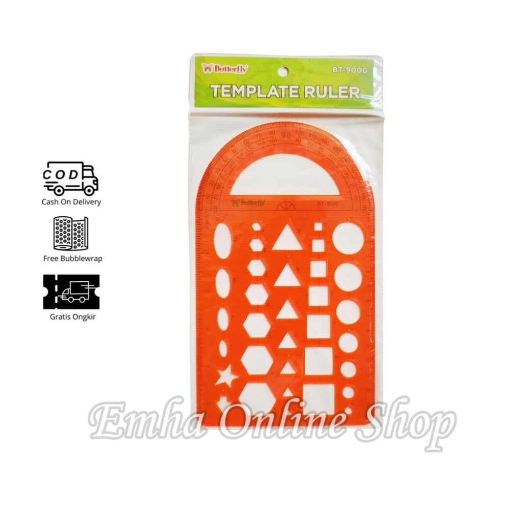 

Penggaris BT-9000 Cetakan Bentuk Bangun Datar Komplit Untuk Anak Sekolah Murah Bahan Tebal