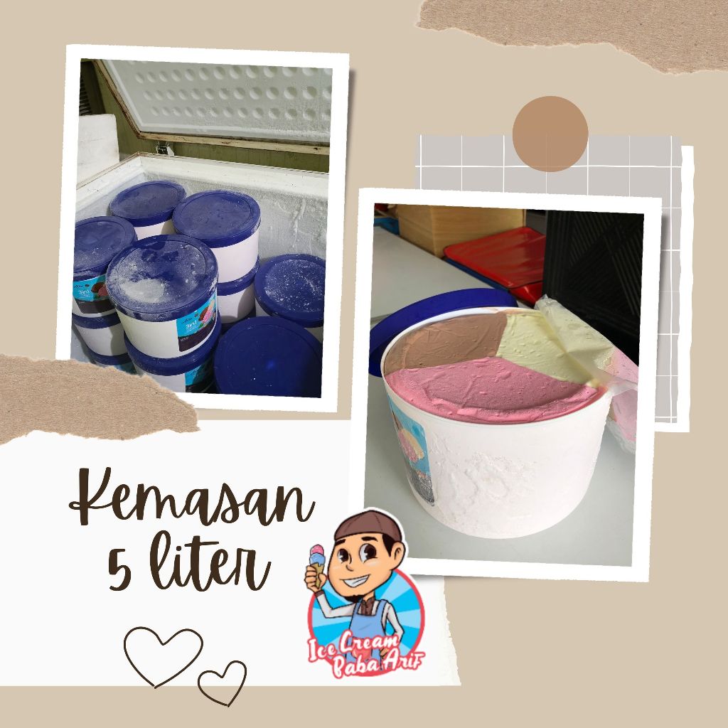 

Es Krim 5 Liter Murah – Ice Cream Emberan Jumbo Rasa Neopolitan, Cocok untuk Jualan & Acara Besar