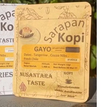 

GAYO ANAEROBIC ARABICA COFFEE (anaerobic process) Coffee Drip Bag [ SARAPAN KOPI ]