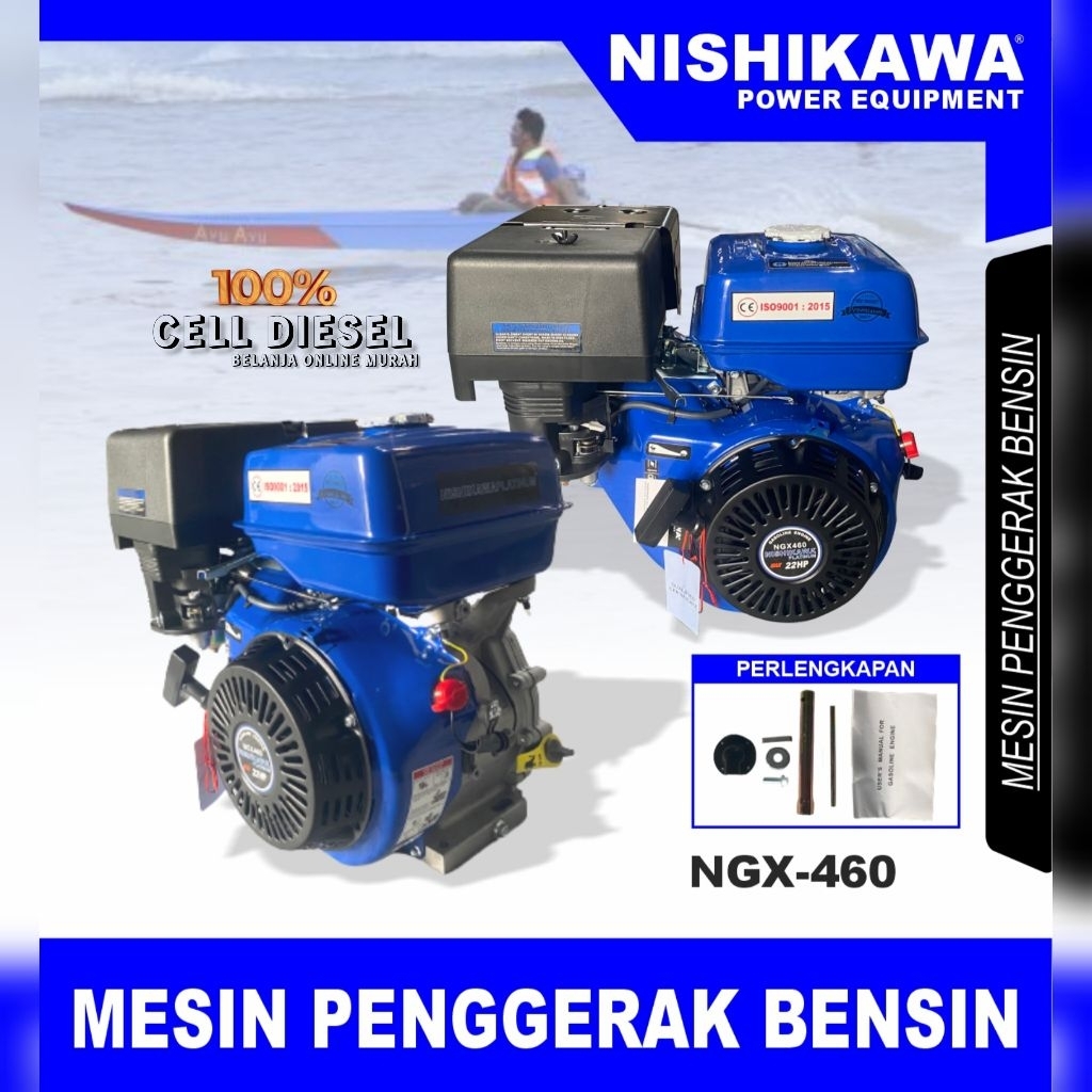 Mesin Penggerak Bensin NISHIKAWA NGX 460 / 22 HP