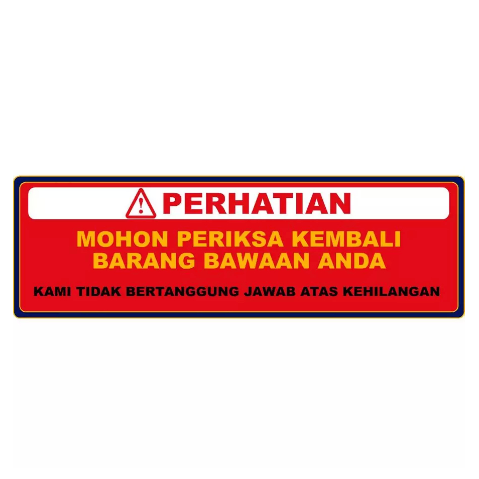 

STIKER PERIKSA BARANG BAWAAN 5x15 cm
