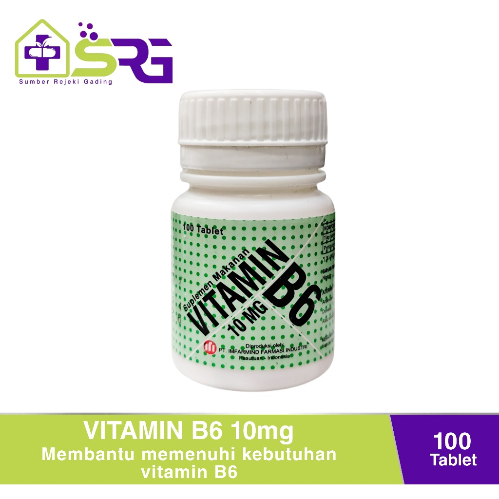 Vitamin B6 Botol Isi 100 Tablet Infarmind