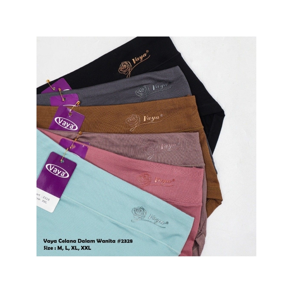 Vaya (3-6 PCS Warna Random) Celana Dalam Wanita Art 2328 ( Vaya SOFT )
