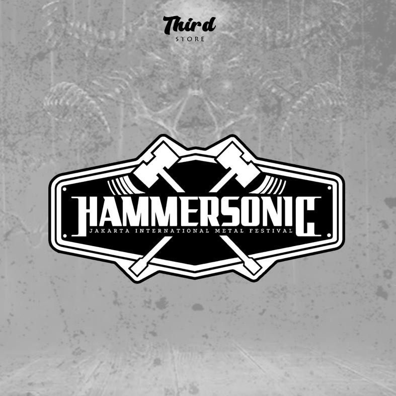

Sticker Hammersonic logo / sticker custom / sticker vinil cutting anti air