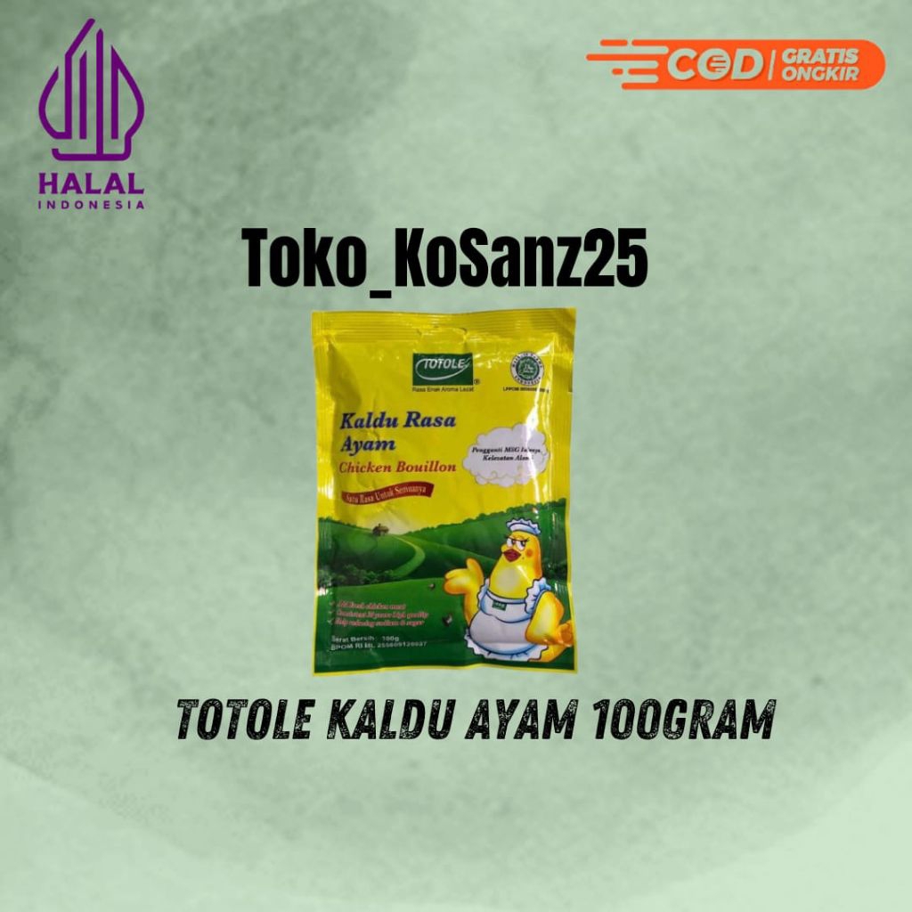 

Totole Kaldu Ayam 100gr/100gram Exp 2026