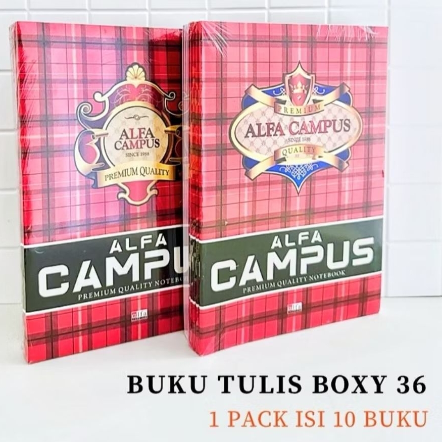 

Buku Tulis Besar Campus| Buku Tulis Boxy Campus 36 Lembar 1 Pack (isi 10) Alfa Campus/ BMB Campus/ BMCampus/SkoLa Campus/ Sintaro Campus