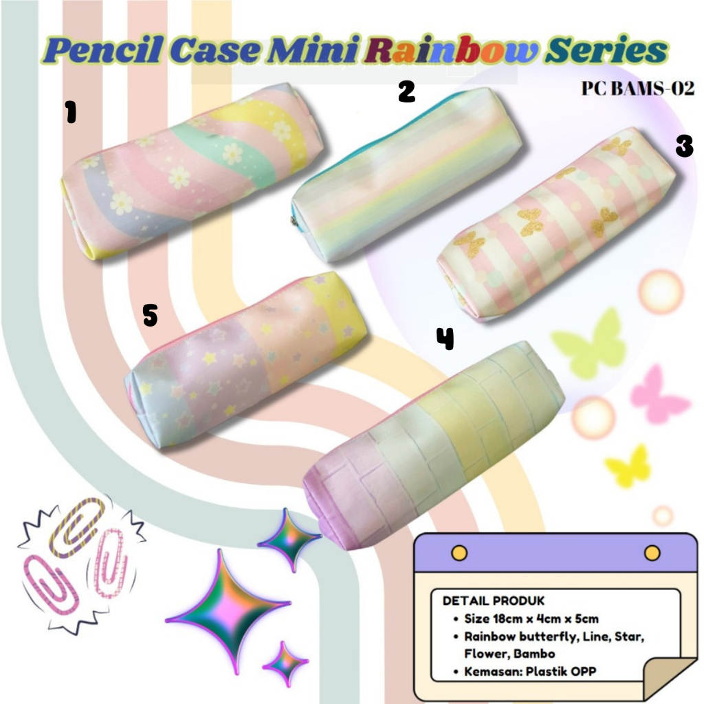 

TCW Pensil case kecil remaja dewasa polos warna rainbow - pink quote Pencil Case