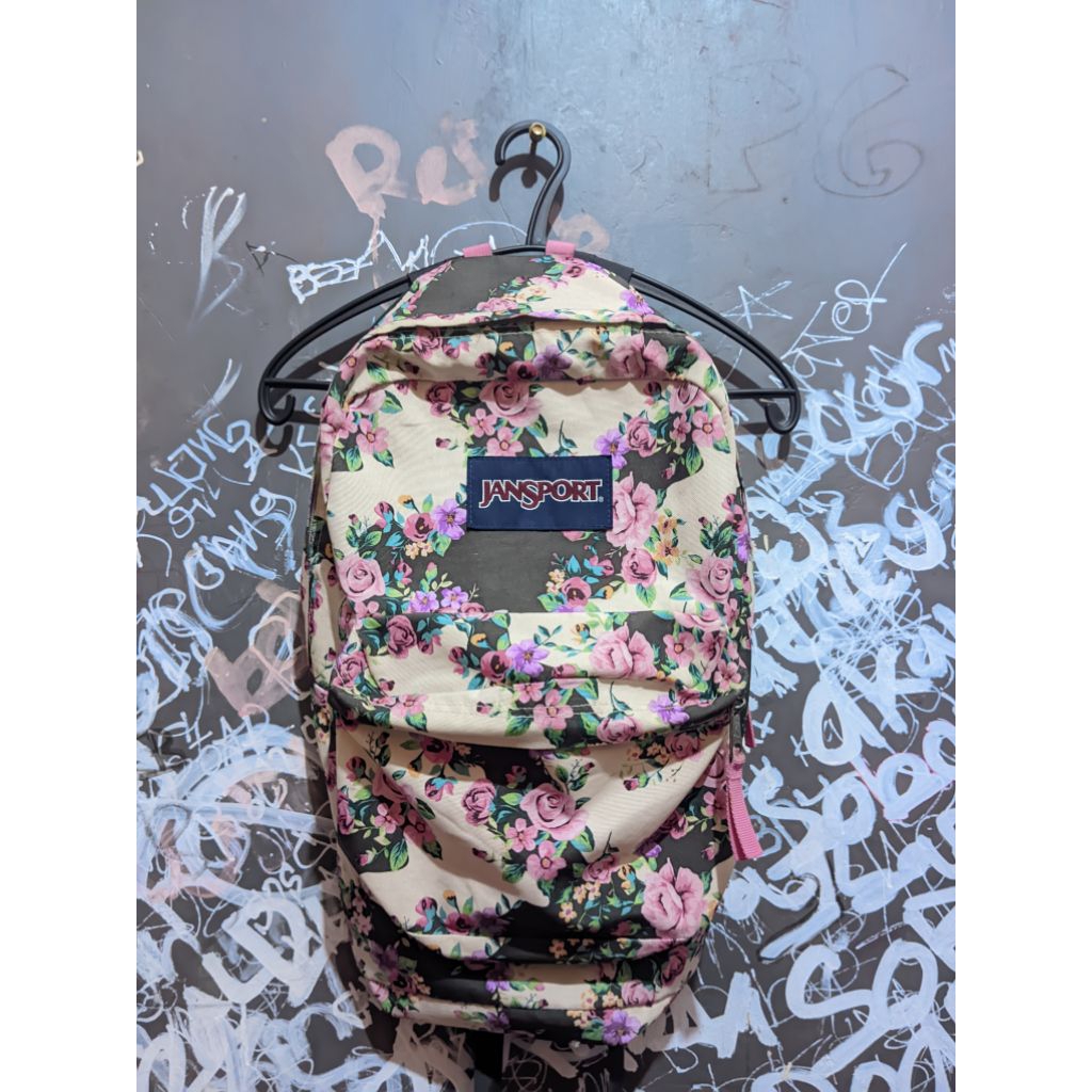 TAS JANSPORT ORIGINAL MOTIF BUNGA