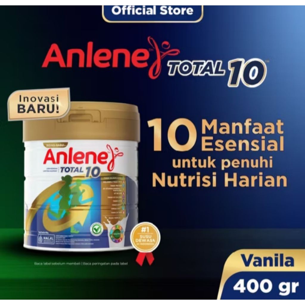 

Anlene Total 10 400gr / Susu Dewasa Untuk Tulang