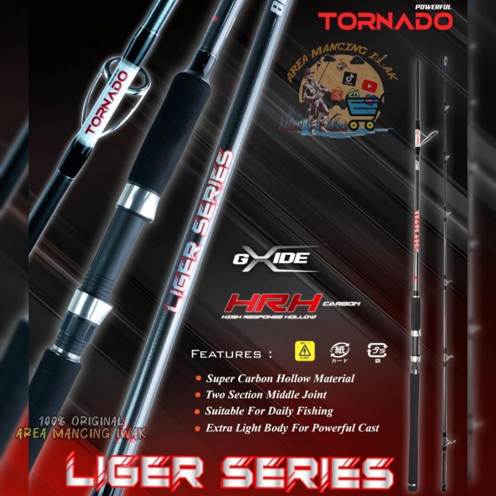 Joran TORNADO LIGER SERIES 902/1002/1102/1202 Shore Casting - Joran Pinggiran