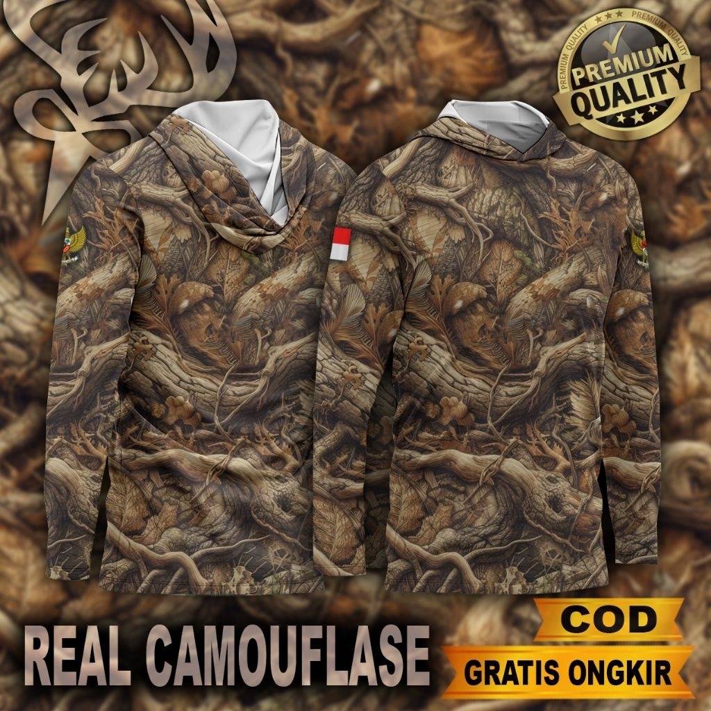 BAJU CAMO HUNTING BERBURU | BAJU CAMO HUNTING | BAJU CAMO MOTIF SAWIT | PAKAIAN BERBURU | SNIPER | H
