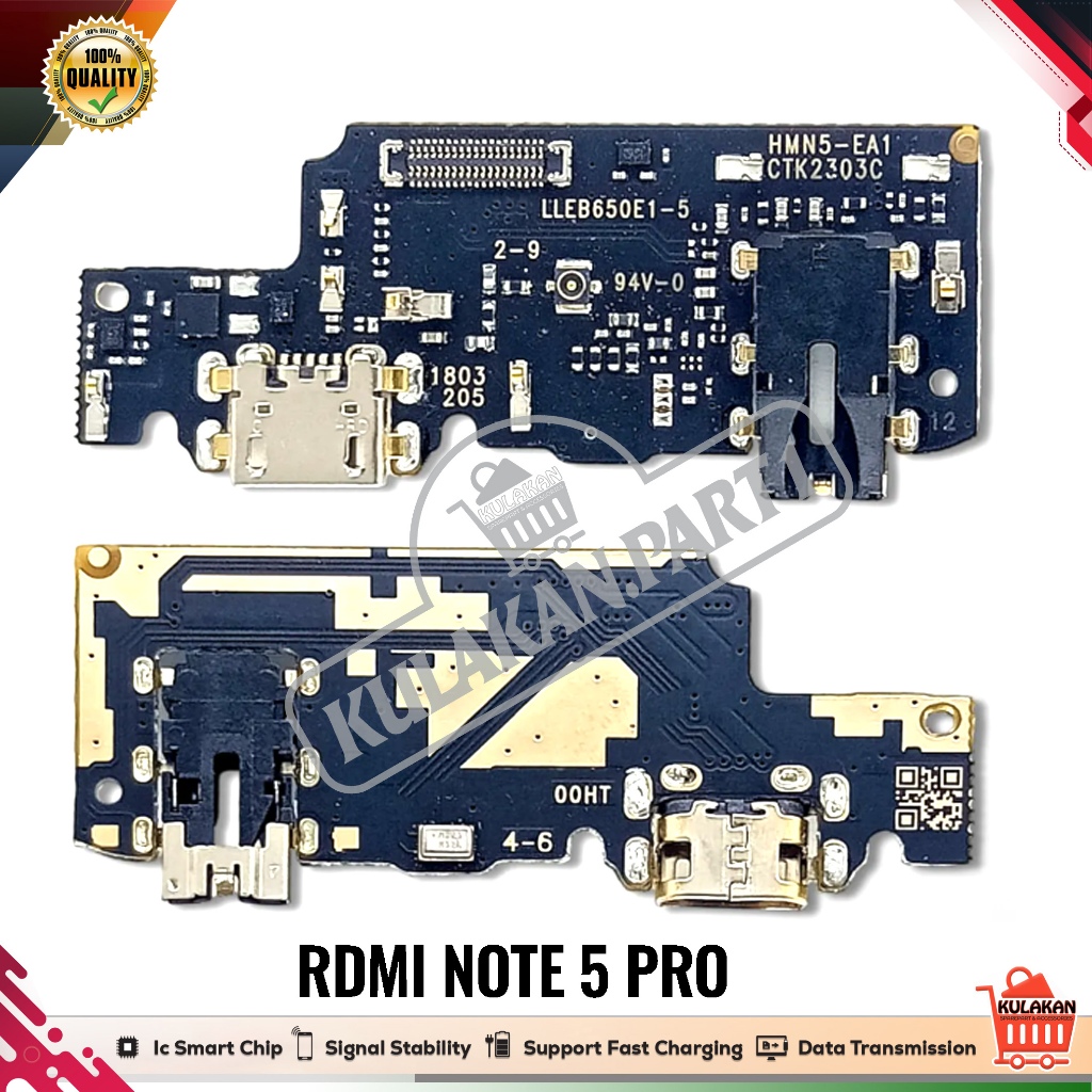 Flexible Konektor Charger Xiaomi Redmi Note 5 - Note 5 Pro Original 100% Full IC with ic