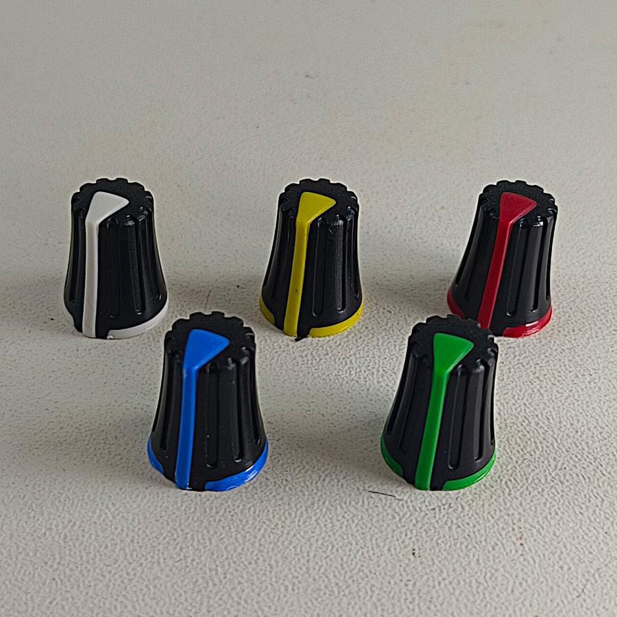 Knop Potensio Mixer Shaft D Knob Tutup Potensiometer Tuas Setengah Lingkaran