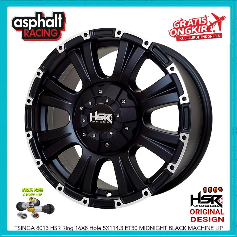 Velg Mobil Offroad Ring 16 Pcd 5x114,3 Untuk Terios Rush Xtrail Crv Hsr Tsinga R16 Lebar 8