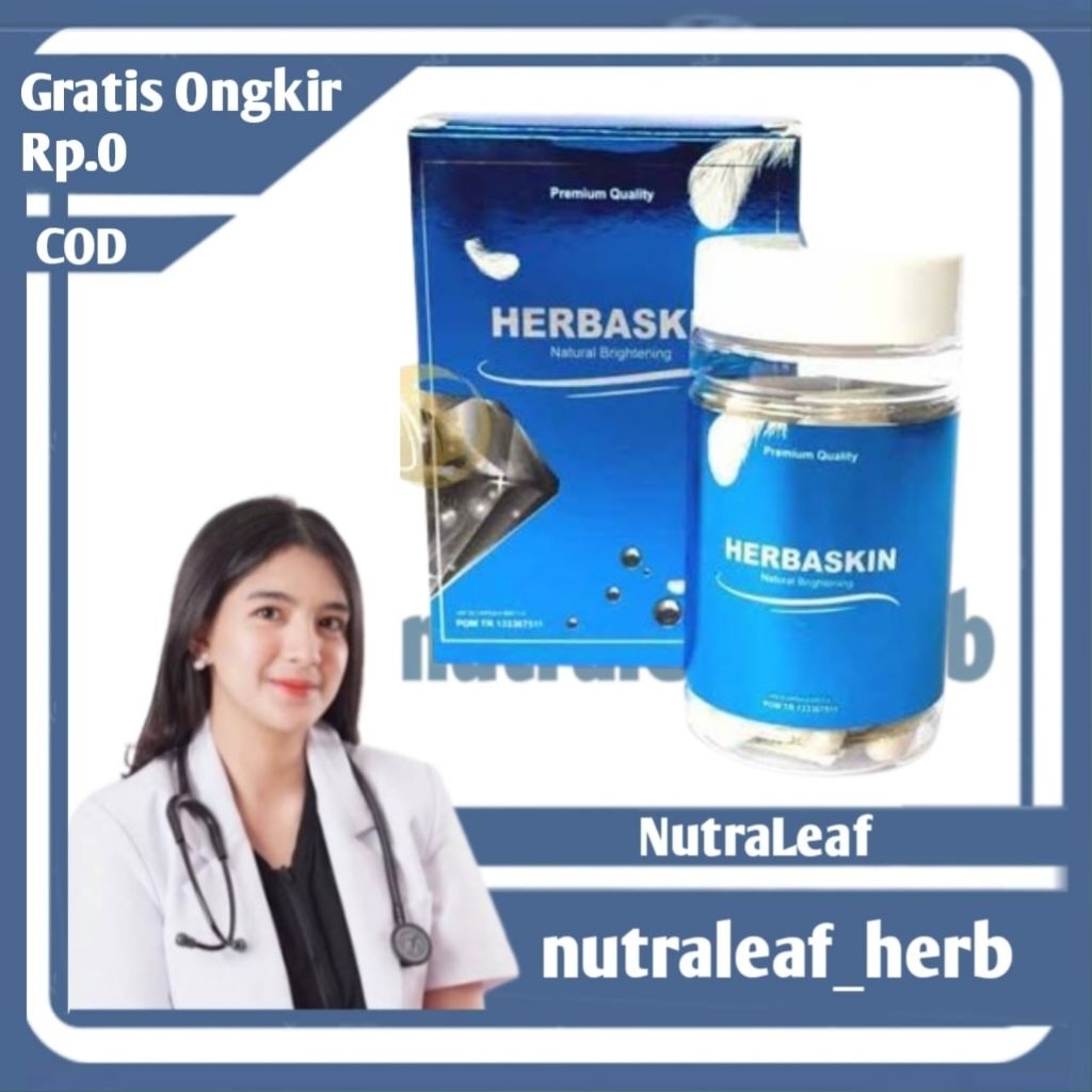 OBAT HERBASKIN | PEMUTIH KULIT BADAN HERBASKIN ASLI 100% ORIGINAL COLLAGEN NATURAL BRIGHTENING