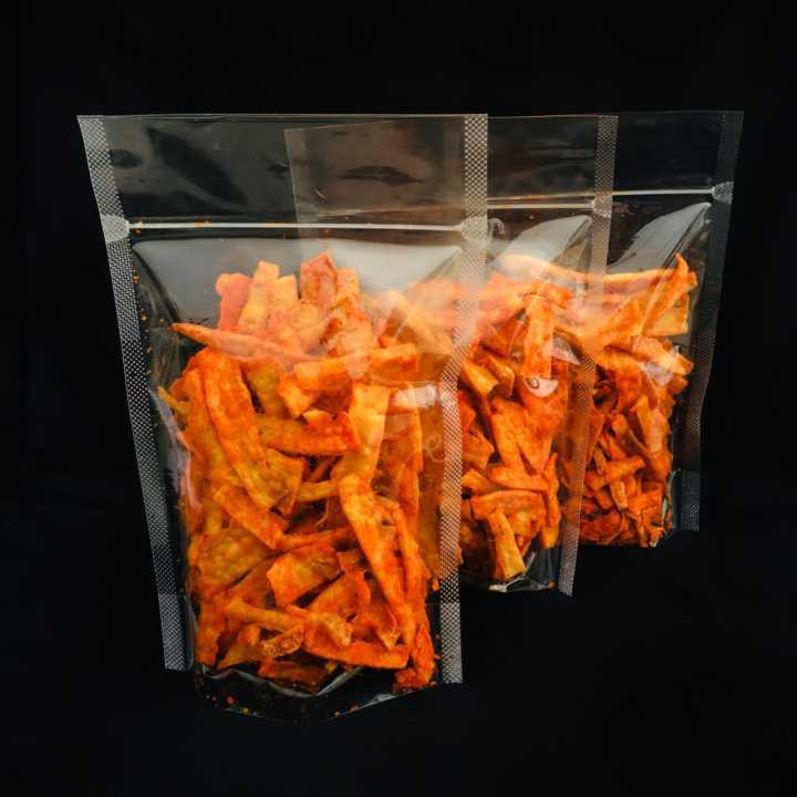 

Keripik singkong KRIPSING pedas manis - asin gurih, makanan ringan cemilan 250 gram