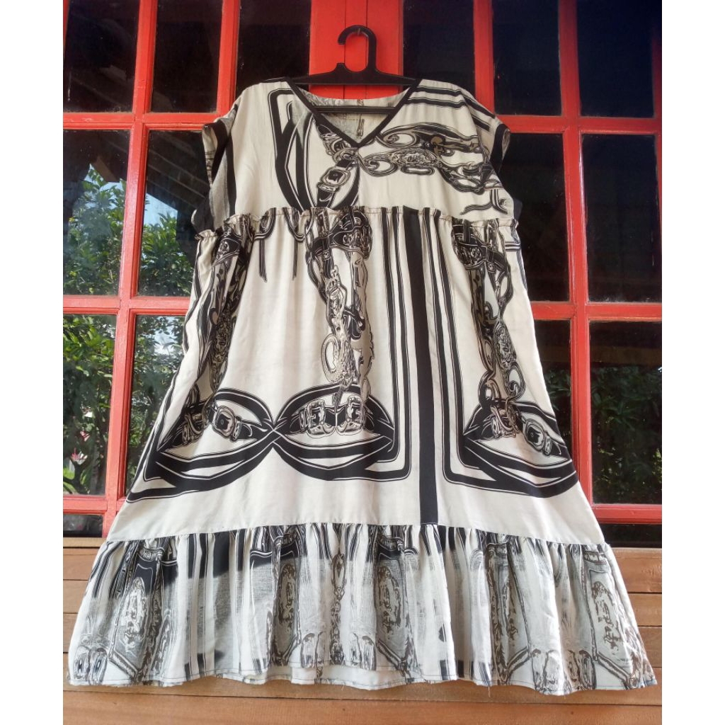 DASTER DEWASA KATUN/RAYON RIJEK MOTIF UKURAN JUMBO