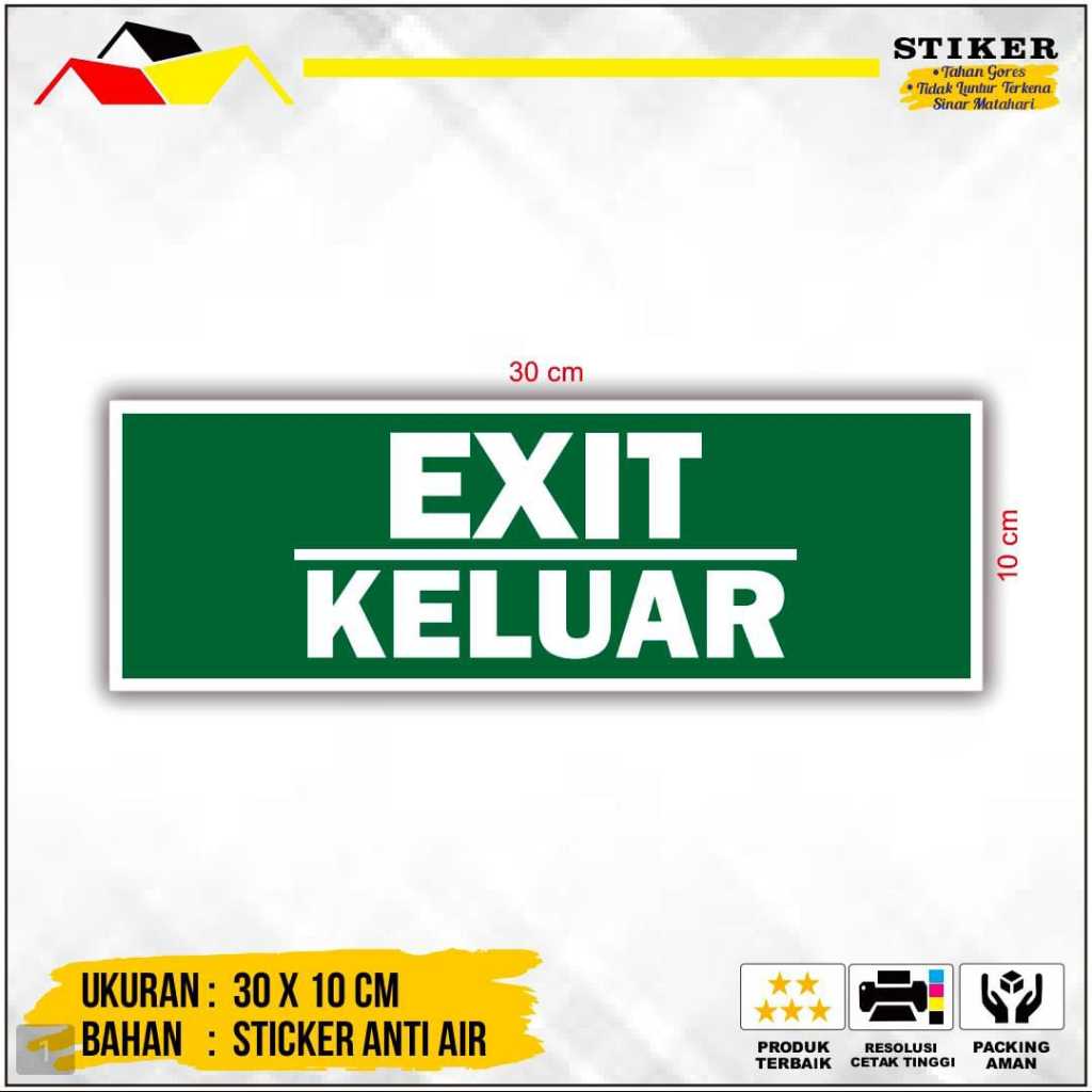 

SIGN / RAMBU STIKER JALUR EVAKUASI EXIT