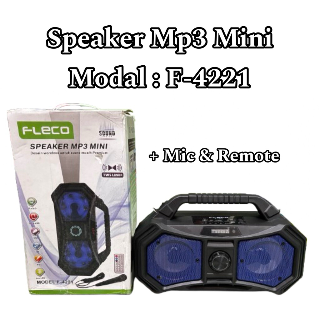 Speaker MP3 Mini Wereless + Microphone