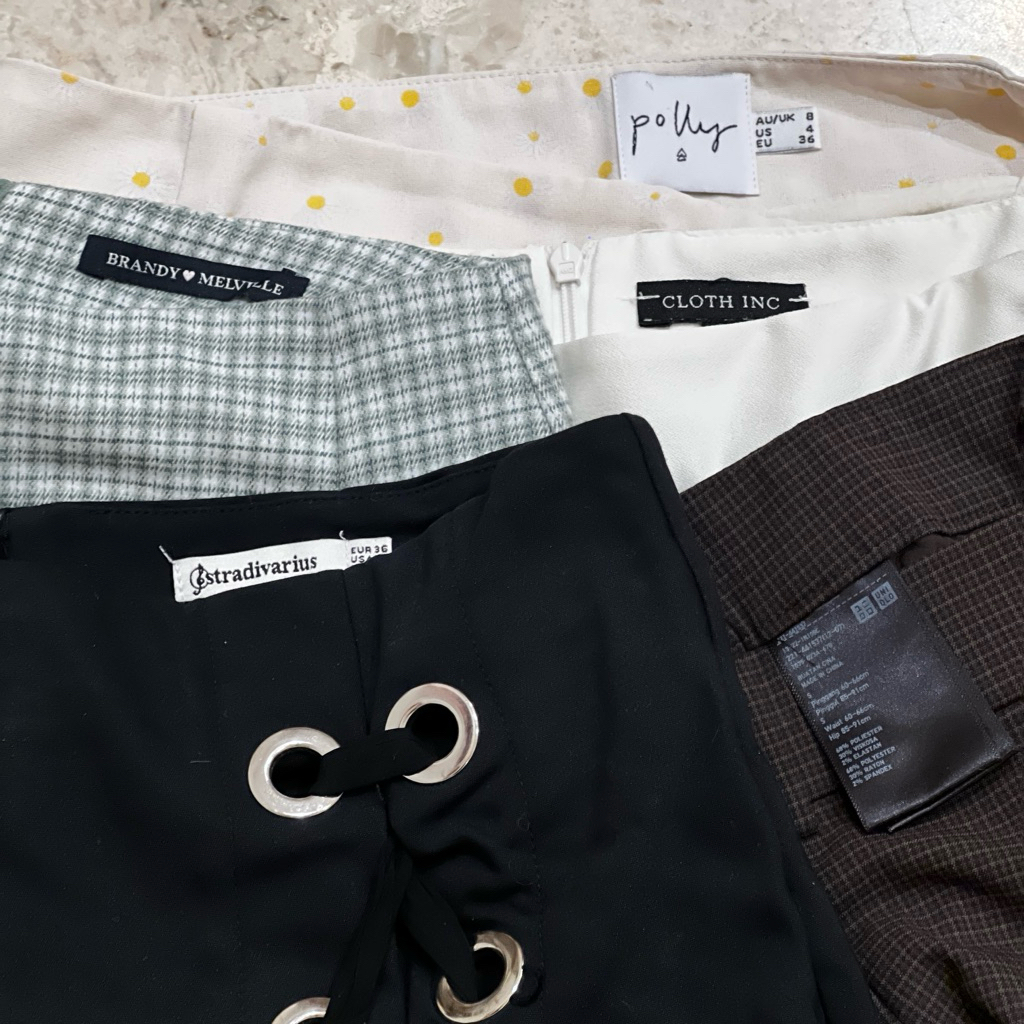 Preloved - Shorts, Skirt, Skort (Brandymelville, Uniqlo, Stradi & etc.)