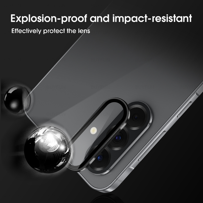 Colmer Metal Ring Tempered Glass Anti Gores Pelindung Camera Kamera Samsung A56 A26 A36 - Fast Charg