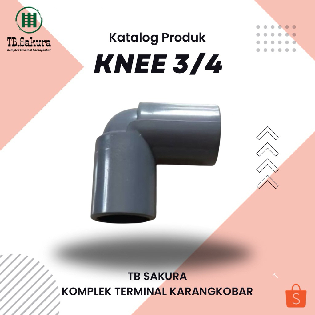 Knee 3/4" Grest L Pipa 3/4 inch Grest