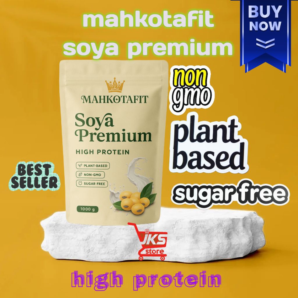 

(promo) Mahkotafit bubuk kedelai soya premium 100% murni 1000gram