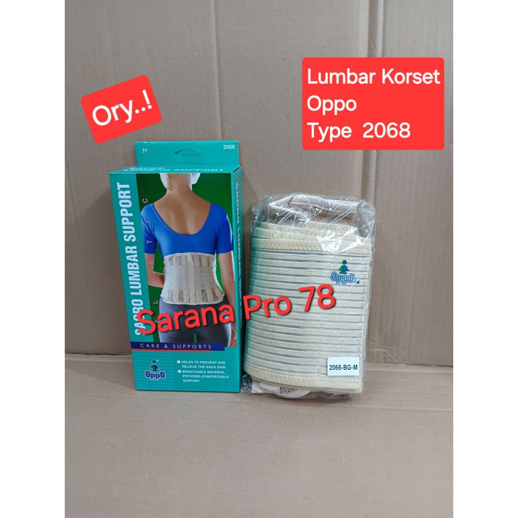 Sacro Lumbar Oppo 2068 Korset Supporter Female Korset Penyangga Punggung