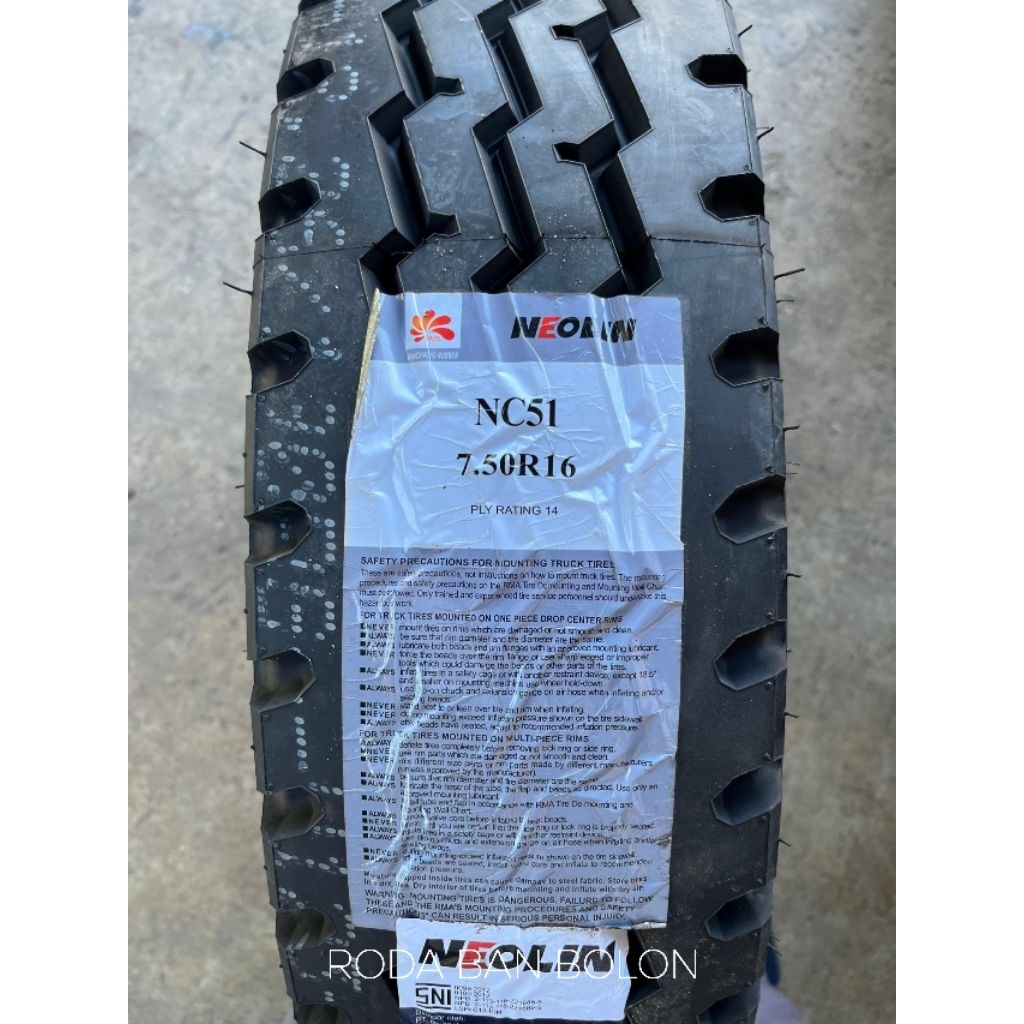 Ban Truk NEOLIN NC51 ukuran 750-16