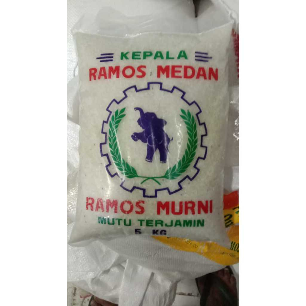 

New Beras ramos murni mutu merk gajah terjamin 5kg