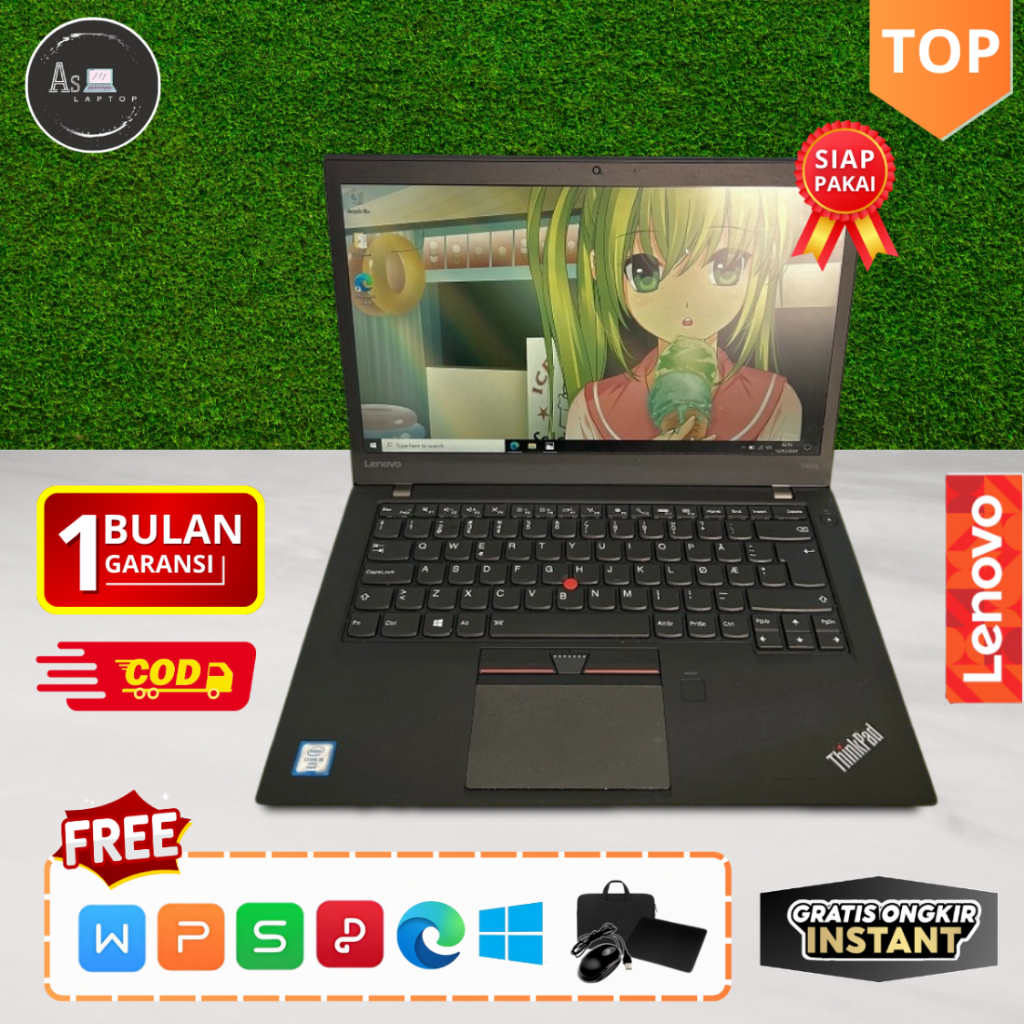 Laptop Lenovo Thinkpad T460 dan T460S Core i5 i7 GEN 6 Layar 14 inch | Second Mulus Berkualitas dan 