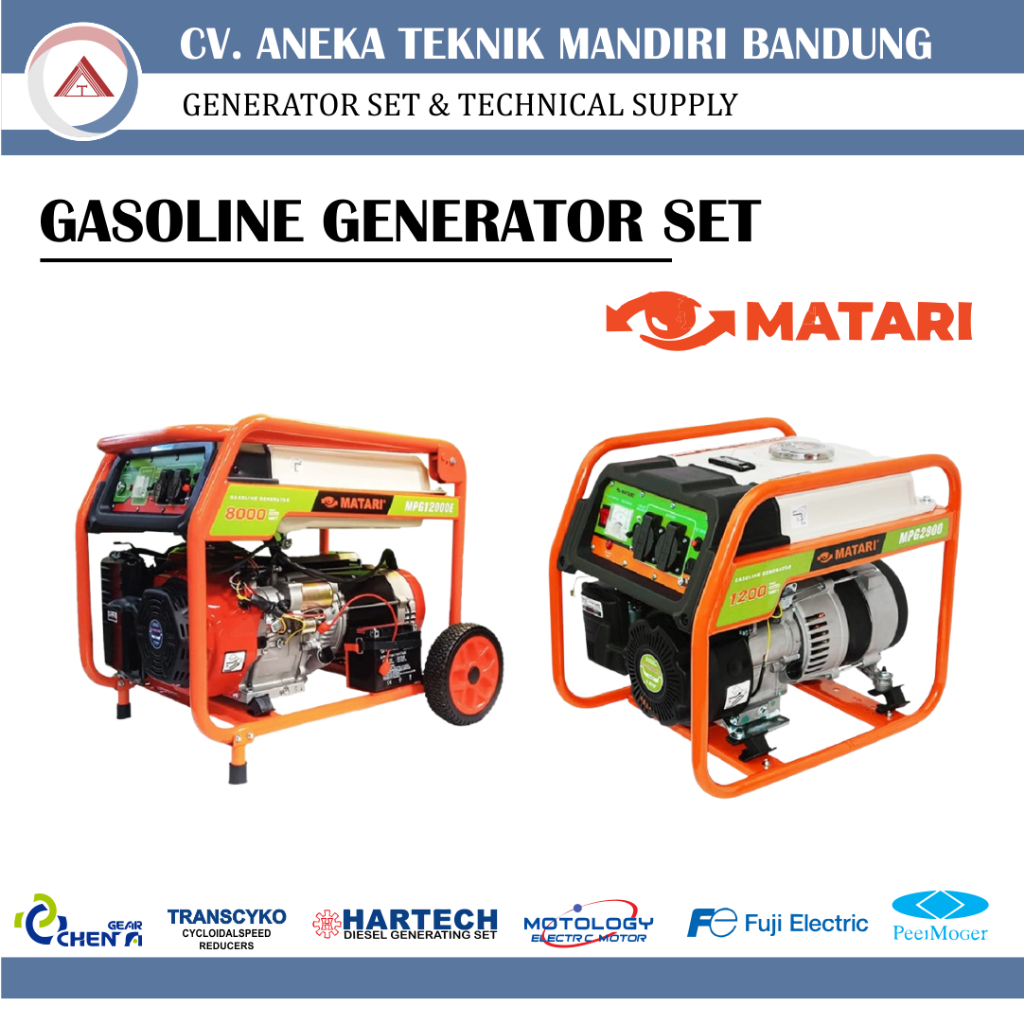MATARI GASOLINE GENSET / GENSET BENSIN MATARI / GASOLINE GENSET / GENSET MURAH / GENSET OPEN TYPE / 