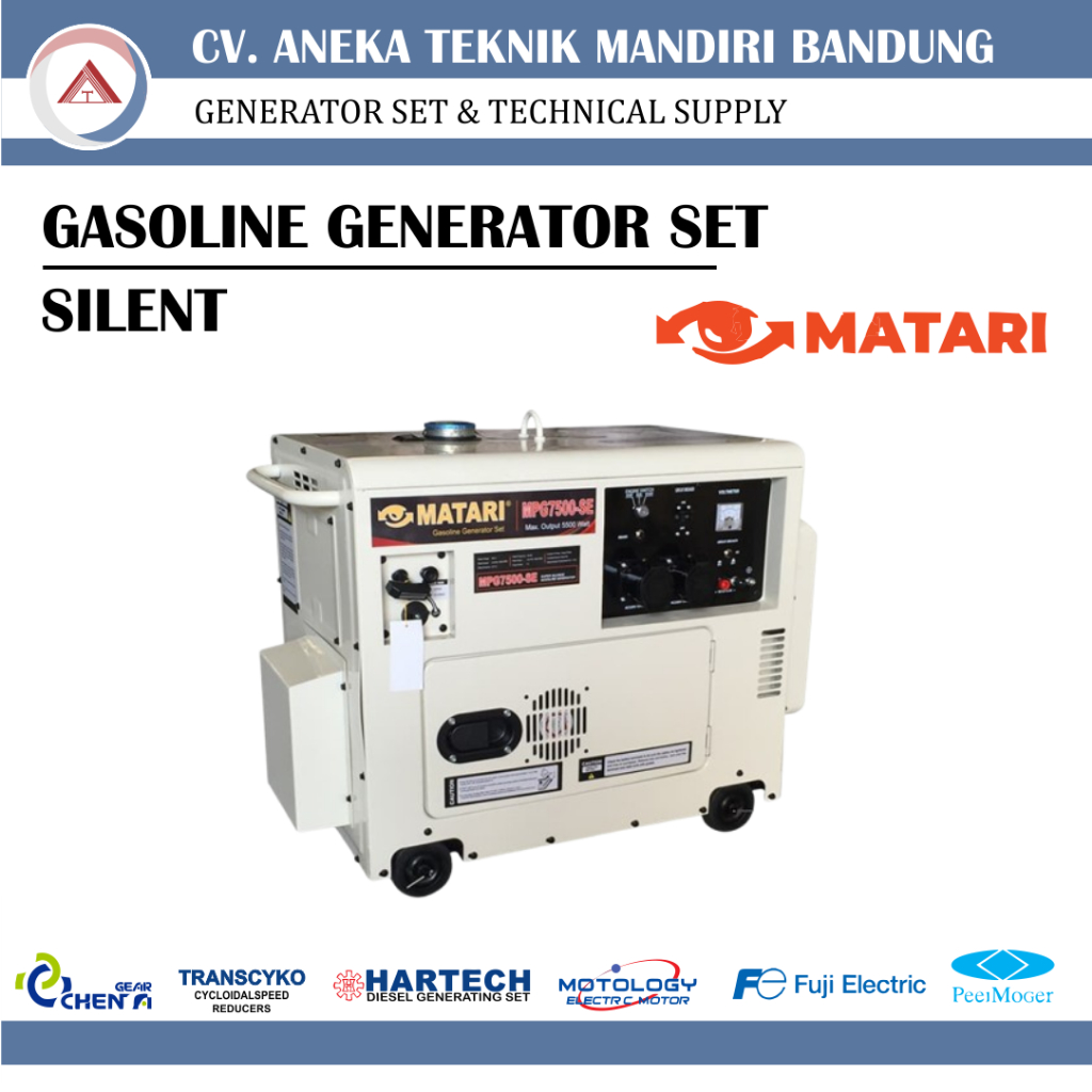 MATARI GASOLINE GENERATOR SET / MATARI GENSET / GENSET BENSIN / MATARI GASOLINE GENSET SILENT / GENS