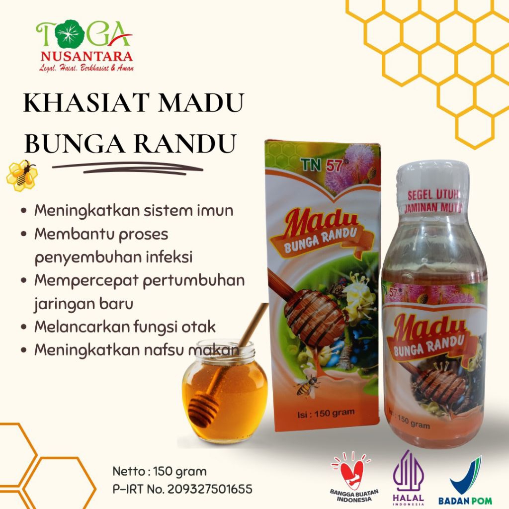 

Madu Bunga Randu / Menjaga Kesehatan Tubuh / 150 gr